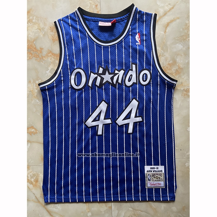 Maglia Orlando Magic Brandon Williams No 44 Mitchell & Ness 2009-10 Blu